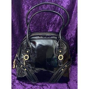 Vintage Juicy Couture SHINY Liquid PATENT Hobo Bag Y2K Weekender Travel Tote